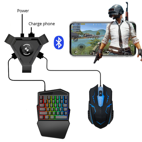 Contrôleur de jeu PUBG Plug and Play, clavier et souris, pour téléphone IOS et Android, adaptateur Bluetooth 4.1 vers PC ► Photo 1/6