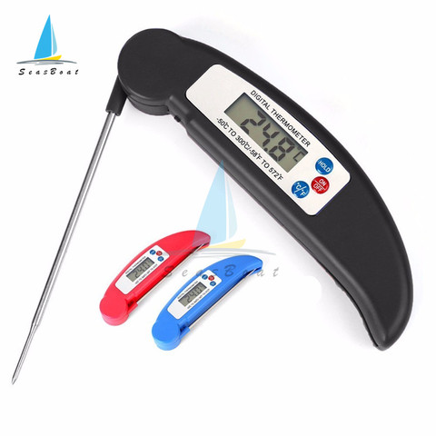 Sonde numérique thermomètre pliable alimentaire BBQ viande four pliant cuisine thermomètre cuisson eau huile outils four thermomètre ► Photo 1/6