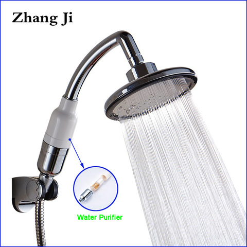 ZhangJi SPA pomme de douche 145mm Super grand panneau haute pression cascade filtre Purification multifonctionnel poche buse ► Photo 1/6