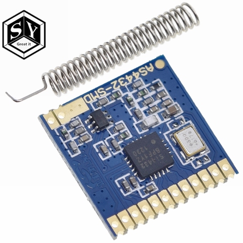 Module sans fil Si4432 433MHz, petit volume SMD 100mw 1.5km ► Photo 1/6