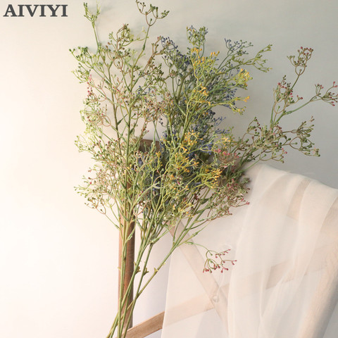 Branches de Gypsophila binaires, fleurs artificielles pour décoration de mariage, de maison, de bureau, de jardin, de noël ► Photo 1/6