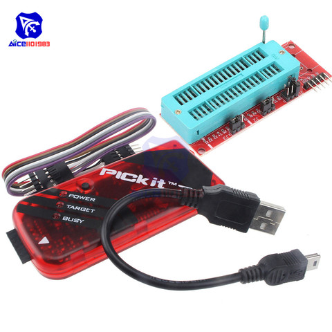 Diymore PICKit2 simulateur PICKit 2 programmeur emluateur avec adaptateur de programmation PICKIT Module de programmeur universel ► Photo 1/6