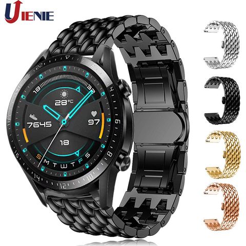 Bracelet de montre en alliage inoxydable, 22mm, pour Huawei Watch GT 2/GT2 / gt 2e, 46mm ► Photo 1/6