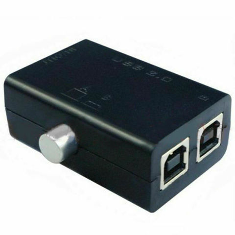 USB 1.1/2.0 partage partage commutateur boîte Hub 2 Ports ordinateur Scanner imprimante manuel ► Photo 1/6