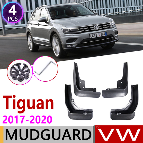 4 PIÈCES Bavettes De Voiture Pour Volkswagen VW Tiguan 5N 2017 2022 MK2 Garde-Boue Garde-Boue Volets Splash Rabat Garde-Boue Accessoires ► Photo 1/6