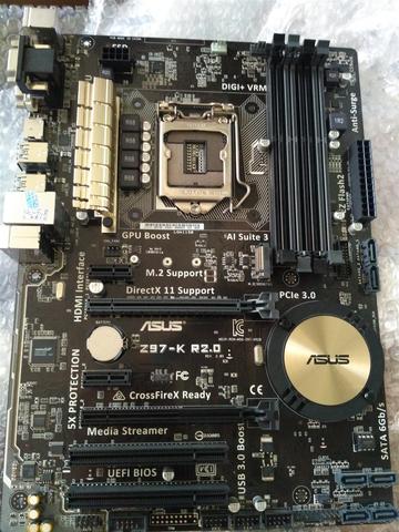 Carte mère pour ordinateur de bureau Asus Z97-K R2.0, prise Z97, prise LGA 1150 i7 i5 i3, DDR3 32 go, SATA3 ATX ► Photo 1/2