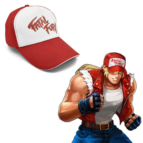 Casquette de camionneur Terry Bogard, casquette furieuse fatale le roi des combattants, Cosplay, en coton, couvre-chef, Cosplay, pour hommes ► Photo 1/6