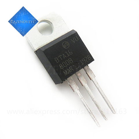 10 pcs / lot BTA16-800B BTA16-800 BTA16 16-800B 800V 16A TO-220 En Stock ► Photo 1/1