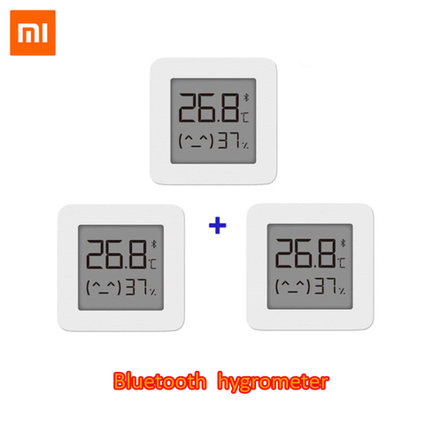 100% plus récent XIAOMI Mijia Bluetooth thermomètre 2 sans fil intelligent électrique hygromètre numérique ► Photo 1/6