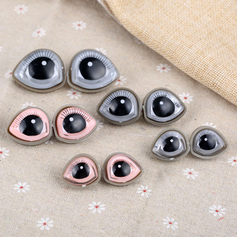 10 ensembles sécurité cils poupée yeux poupée accessoires pour ours en peluche jouets en peluche Snap Animal Scrapbooking marionnettes poupées artisanat oeil bricolage ► Photo 1/6