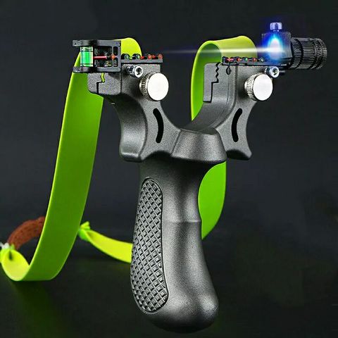 Nouvelle Résine Fronde Catapulte avec Bande de Caoutchouc Plat Extérieur De Chasse Fronde Visée Laser Slingshot Outils D'extérieur ► Photo 1/6