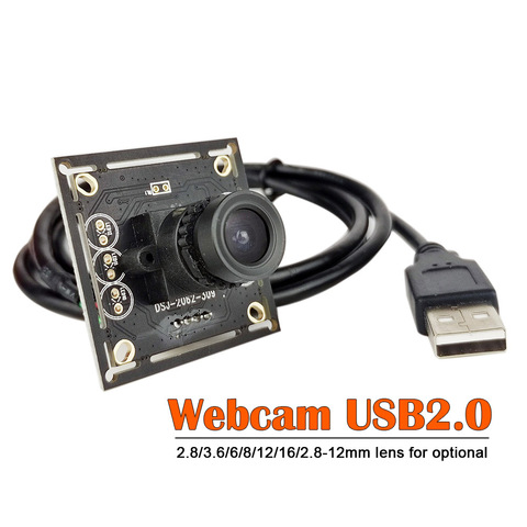 Mini 720p Webcam USB caméra Module 1.0 mégapixels UVC Plug Play CMOS capteur USB2.0 Cam pour Windows/Linux/Android/ordinateur ► Photo 1/6