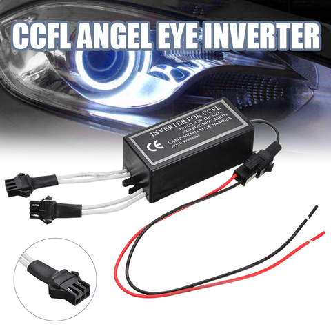 1 pièces Onduleur Ballast 12V-900V Adapté Pour les Yeux D'ange CCFL Halo Anneaux Lumière 12V Femelle 2 Sorties Femelle Connexion Onduleur ► Photo 1/6