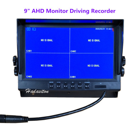 Écran de voiture IPS 9 pouces 1024x600 AHD, moniteur de sécurité, enregistreur DVR de conduite, nouveau ► Photo 1/6