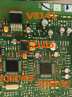 Pour Mazda Rui aile amplificateur de puissance puce fragile SCB56374 NCV8141 CS42438 2L05 (chaque 1 pièces) Auto pour CPU Audio ► Photo 1/1