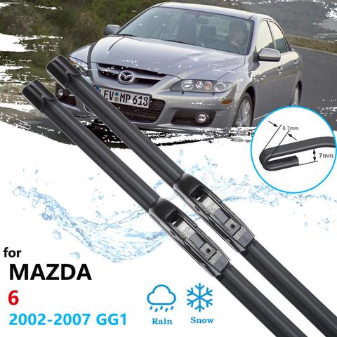 Lame d'essuie-glace avant pour voiture, pour Mazda 6 2002 ~ 2007 GG1 Mazda6, accessoires automobiles, Atenza 2003 2004 2005 2006 ► Photo 1/6