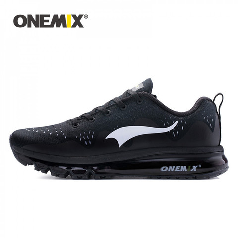 Onemix 2017 chaussures de course des hommes d'été femmes sport sneakers amortissement coussin respirant tricot maille vamp chaussures de marche en plein air ► Photo 1/6