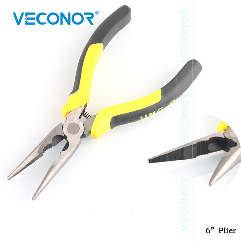 6 pouces Long nez pince ressort inséré fil coupe fil coupe combinaison dénudage pince outils ► Photo 1/6