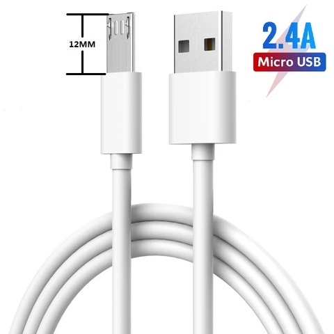 Câble Micro USB à tête Extra longue 12mm connecteur étendu 1m Cabel pour Homtom ZOJI Z8 Z7 Nomu S10 Pro S20 S30 mini Guophone V19 ► Photo 1/3