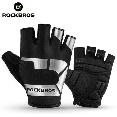 ROCKBROS-gants de cyclisme et antiglisse, respirant et absorbant les chocs, confortables, avec impression à la mode, gants de sport en plein air ► Photo 1/6