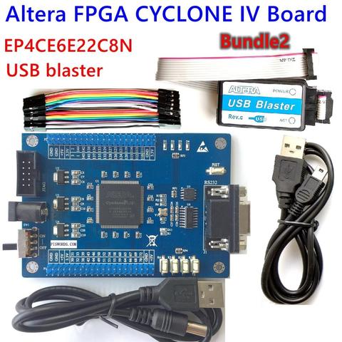 Kit de carte de base de développement FPGA ALTERA CYCLONE IV EP4CE EP4CE6E22C8N carte Blaster usb jtag échantillon code SCH ► Photo 1/3