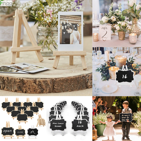 Chevalet d'affichage en bois pour mariage Mr Mrs | Décor rustique de fiançailles pour mariage, décor de cadre de peinture, décor de Table de mariage ► Photo 1/6