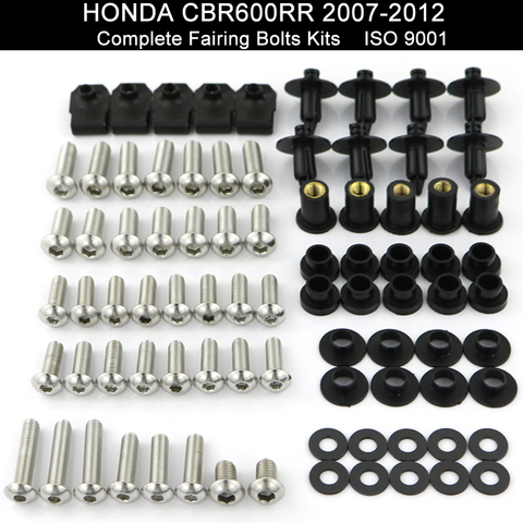 Kit de boulons de carénage complet, Kit de vis, Clips de carrosserie pour moto Honda CBR600RR CBR 600RR 2007 2008 2009 2010 2011 ► Photo 1/6