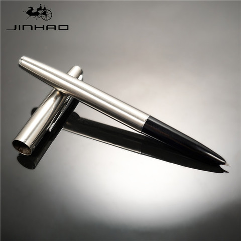 JINHAO – stylo à plume 911 en acier inoxydable, pointe de calligraphie extrêmement Fine de 0.38mm, outils d'écriture pour étudiant et bureau ► Photo 1/5