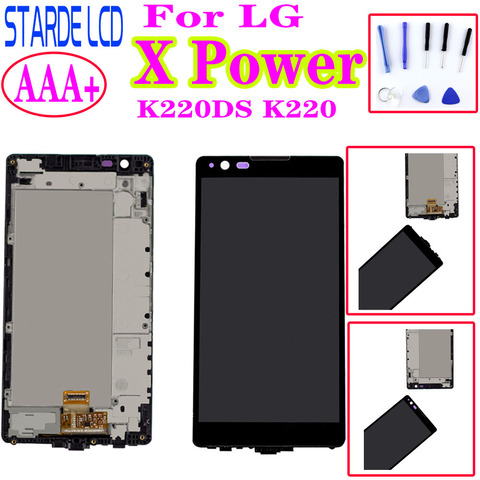 Original pour LG X Power K220DS K220 K6P F750 K210 écran LCD avec assemblage de numériseur d'écran tactile avec remplacement d'écran de cadre ► Photo 1/6