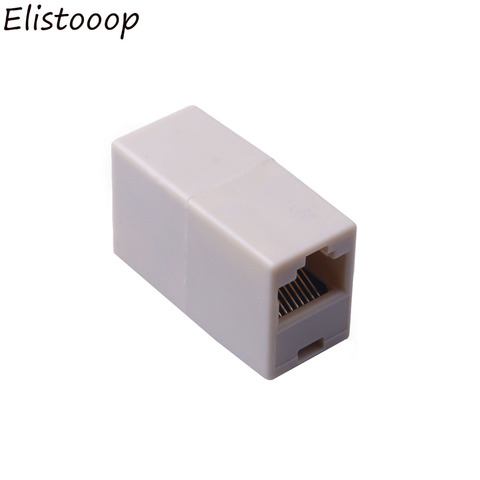 Connecteur de coupleur RJ45 Cat5 8P8C, câble Ethernet Lan, 8 broches, adaptateurs de connexion pour ordinateur, 1 pièce ► Photo 1/5