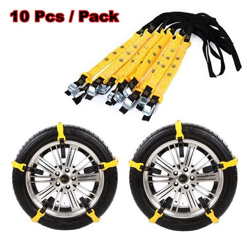 2022 TPU Auto pneu chaînes à neige Anti-saut ceinture conduite sûre pour neige glace sable boueux Offroad pour la plupart voiture SUV VAN roue ► Photo 1/6