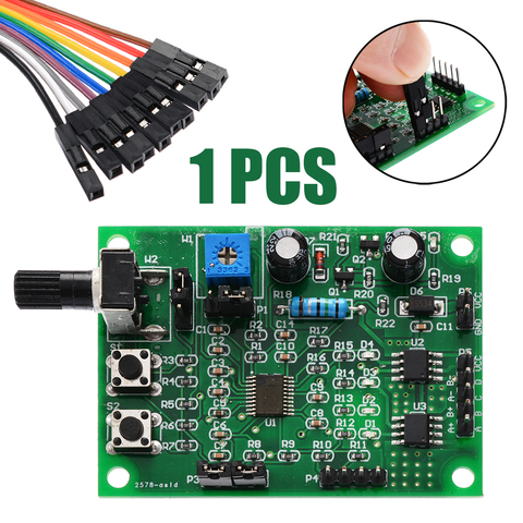 Nouveau contrôleur de vitesse de moteur multifonctionnel de carte de conducteur de moteur pas à pas de cc 5 V-12 V 2 phases/4 phases ► Photo 1/6