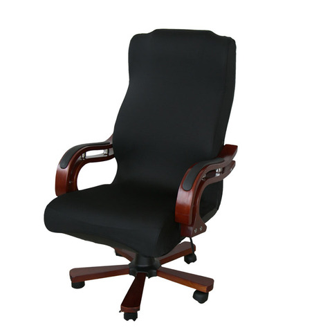 Housse de siège grande taille pour Chaise d'ordinateur Housse de fauteuil Housse de Chaise de bureau extensible Housse de Chaise rotative de bureau ► Photo 1/6