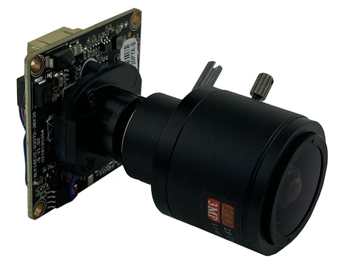 Carte Module de caméra IP Sony IMX307, 3516EV200 +, avec lentille IRC M12, FishEye 2.8-12mm H.265, Audio 3mp Onvif P2P Cloud, CMS XMeye ► Photo 1/6