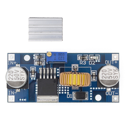 5A XL4015 DC-DC 4-38V à 1.25-36V 24V 12V 9V 5V abaisseur Module d'alimentation réglable LED chargeur au Lithium avec dissipateur de chaleur ► Photo 1/6