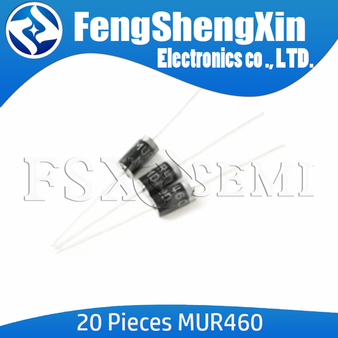 20 pièces MUR460 DO-201AD 4A 600V ligne type de récupération diode ► Photo 1/1