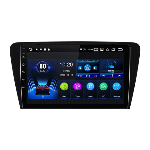 Lecteur multimédia DVD voiture EBILAEN pour Skoda Octavia A7 III 3 2014-2022 1din Android 10.0 Radio Auto Navigation GPS caméra arrière ► Photo 1/6