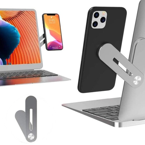 Tongdaytech – support métallique universel pliable pour téléphone, ordinateur Portable, Portable, magnétique, pour PC Macbook Pro Air, tablette ► Photo 1/6