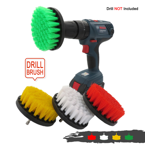 Perceuse pour le lavage de voiture 1 pièce 5 pouces, brosse à roue, brosses pour le lavage des jantes, baignoire, douche, sol, outil de nettoyage automobile ► Photo 1/6