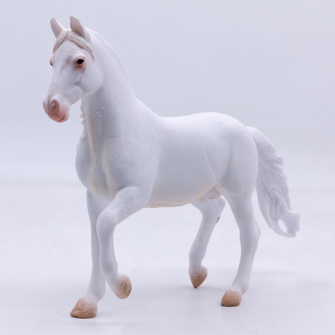 Collectita Horse, Animal de ferme, Camarillo blanc, en plastique, jouet de Simulation pour filles, Figure #88876 ► Photo 1/6