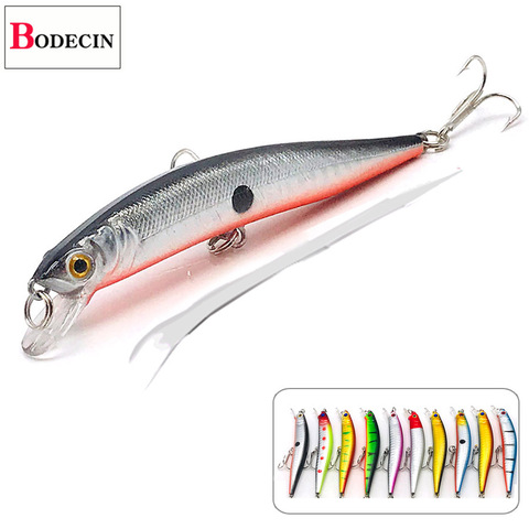 Artificiel/faux/carpe/truite appât pour la pêche leurres flottant/Jerkbait Minnow poisson-chat nageur Wobblers pour la pêche à la traîne/brochet/poisson mer ► Photo 1/6