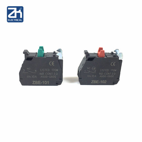 Bloc de Contact de commutateur de bouton Zbe-101 No / Zbe-102 Nc XB4/XB5 1 pièces ► Photo 1/5