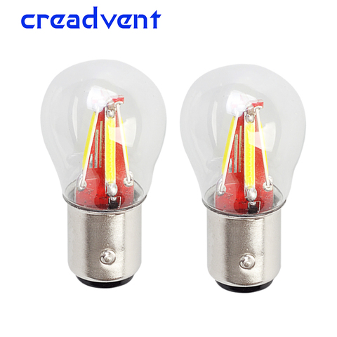 Ampoule de frein de voiture Led 1157 BAY15D P21W/5W, 2 pièces, 4 filaments Super lumineux, lampe de véhicule, jaune/rouge/blanc, accessoires de voiture 12V ► Photo 1/6