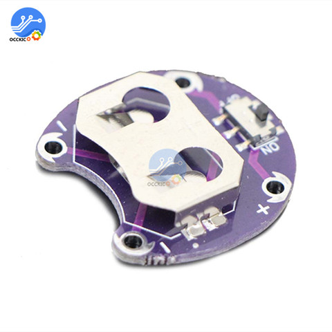 LilyPad – support de batterie pour pièces de monnaie CR2032, Module de montage de batterie avec interrupteur coulissant pour Arduino ► Photo 1/1