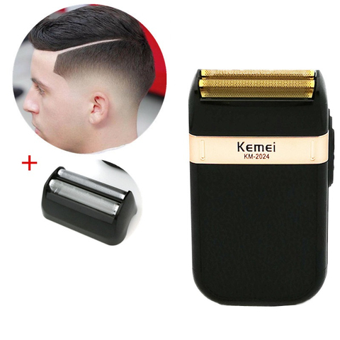 Kemei-rasoir électrique pour homme à double lame, Rechargeable par USB, étanche, tondeuse de barbier sans fil à mouvement alternatif ► Photo 1/6