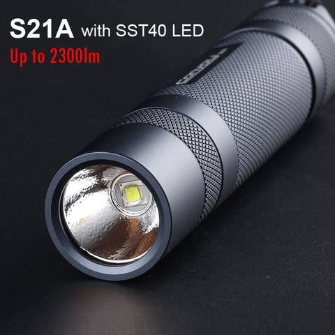 Le Plus puissant convoi de lampe de poche Led S21A lanterne S2 Plus 21700 Version de batterie torche Camping Linterna Latarka travail Flash ► Photo 1/6