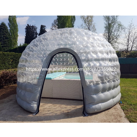 Couverture de piscine gonflable imperméable, tente dôme solaire, jacuzzi, offre spéciale ► Photo 1/2