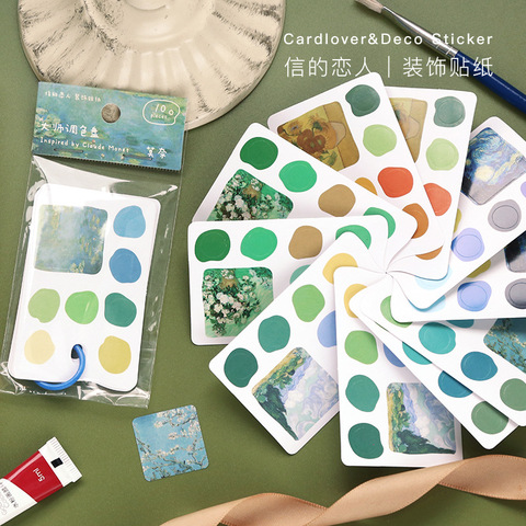 Palette principale autocollants décoratifs Scrapbooking Van Gogh dot autocollant flocons papeterie Album accessoires de bureau fournitures d'art ► Photo 1/5