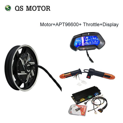 Moteur QS 17 pouces 8000W 72-96V 110-120km/h Kit de moto électrique/Kit de Conversion de moto électrique ► Photo 1/5