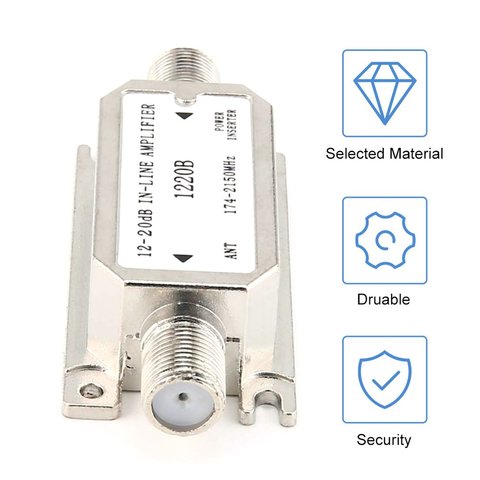 Amplificateur en ligne 12-20dB (amplificateur de ligne de pente satellite)(1220B) l'amplificateur fonctionne avec tous les satellites ► Photo 1/6